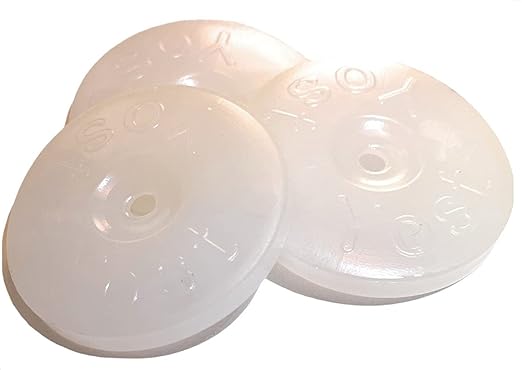 Plastic Cap Washers, 1-1/8" Diameter, Natural, 250 Qty, Made in The USA